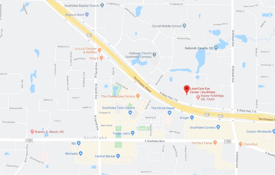 LaserCare Eye Center Southlake Map